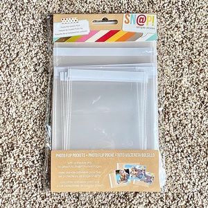 Clear photo inserts for scrapbook